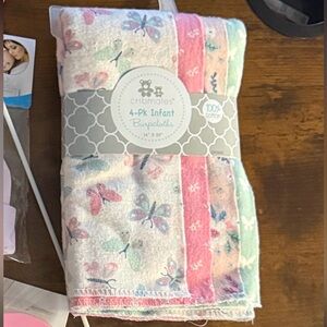 Cribmates Infant Burp Cloths 4-Pack